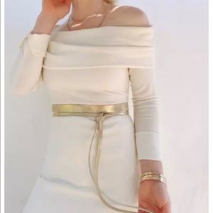 Skinny leather belt ADA